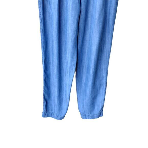 Joan Vass New York Tencel Lyocell Sleeveless Jumpsuit Size M - Blue - Minimalist - Picture 9 of 11